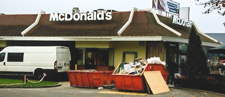 Elbląski Mc Donald jest zamknięty z powodu remontu. 